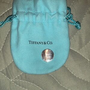 Tiffany & Co. Concave Sterling Silver Pendant NO CHAIN